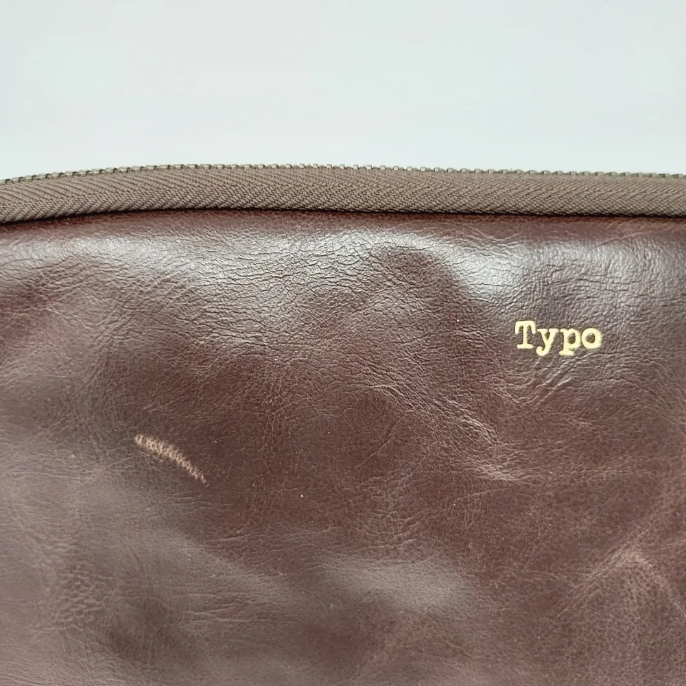 ⭐️5/$20 Typo Brown Ipad Bag